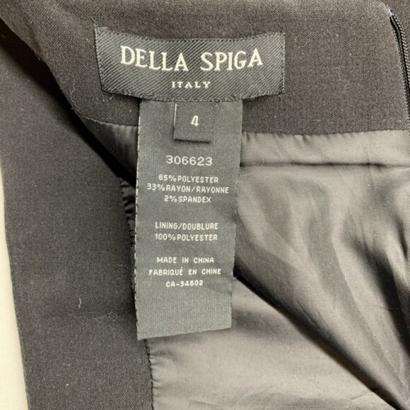 Della Spiga Dark Grey Pencil Skirt Size 4 - Picture 4 of 9